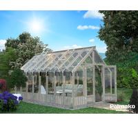 Serre Jardin Bois et Verre 3,00 x 4,83 m - Palmako EMILIA