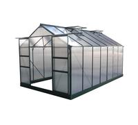 Serre jardin polycarbonate ""Dahlia"" Vert Sapin 13,29 m²