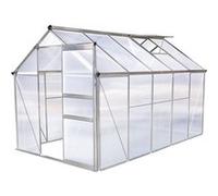 Serre jardin polycarbonate "Hortensia" - 6m² Transparent.