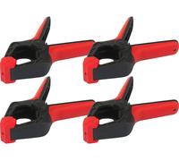 Serre-joint à ressort 45 mm 6 kg, 4 pièces TOOLCRAFT 2226761 Envergure max.:45 mm Longueur: 115 mm Mesures dempattement:50 mm