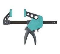 Wolfcraft Serre-joint à une main Easy 75-150 – Ouverture 150 mm, Force de serrage 90 kg