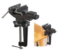 Serre-joint d'établi, en fonte haute résistance, 16,5 x 6,5 pouces, pied pivotant à 360 degrés, ouverture maximale des mâchoires de 5 pouces, 20 lb