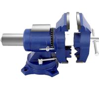Serre-joint d'établi manuel, rotation 360°, fonte ductile durable, bleu foncé
