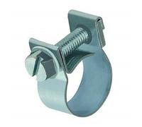 Serre-joint léger selon DIN 3017, Collier de Serrage, acier galvanisé brillant (W1), diamètre nominal 22 mm, largeur de bande 9 mm