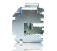 Serre-joint réglable en acier triple raccord pour revêtement en plâtre et poutres métalliques en H, profilés 27/50, vis de serrage, sans perçage ni soudure