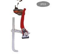 Serre-joints à cliquet, force de serrage max. 220 kg, diamètre de serrage 160 mm, profondeur de serrage 60 mm, poids net 0,5 kg, quantité : 2