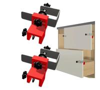 Serre-Joints Façade Tiroir Guide De Perçage | 2 Pièces Serre-Joints En C De Maintien Outils D'Installation Et De Menuiserie Pour Tables, Bureaux, Armoires, Femmes Et