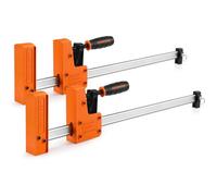 Serre-joints JORGENSEN Jeu de 2 en Acier et Nylon Force de Serrage 680 kg