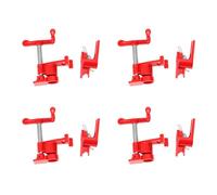 serre-joints pour tuyau, serre-joints de menuiserie - de 4 pinces | système à dégagement rapide, pieds antidérapants pour assemblage de meubles et caisses en bois, outillage professionnel robus