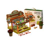 Serre LED avec panneaux acryliques pour la croissance des plantes éducatives Fun Componentized Flower House