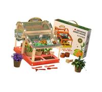 Serre LED avec panneaux acryliques pour la croissance des plantes éducatives Fun Componentized Flower House
