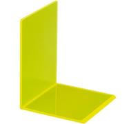 Serre-livres Acry Neon 3mm 100x130x100mm transparent jaune Paquet de 10 pièces