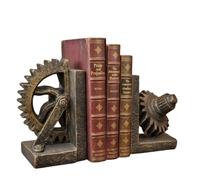Serre-Livres décoratif - Style Industriel Rustique et Vintage - Statues Lourdes - Support de bibliothèque - Décoration d'intérieur - Taille L