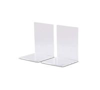 MAUL Serre-livres en acrylique - 10 x 10 x 13 cm - bords biseautés - transparent - lot de 2