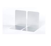 MAUL Serre-livres en aluminium 10 x 10 x 13 cm Lot de 2