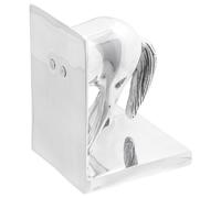 Serre-livres vidaXL 2 pcs Argent 11x14x25 cm Aluminium Cheval