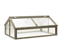 Serre Tente Abri Plante Fleur Légumes 114 X 80 X 50 Cm Bois De Sapin Gris Helloshop26 02_0044438 Multicolore
