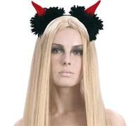 Serre tete Cornes de diable - Halloween noir G