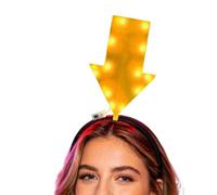 Serre-tête tête de flèche | Accessoires photo lumineux | Bandeau créatif | Pour femmes, hommes et adultes, photographie, vacances, carnavals, fêtes de célibataires, cosplay