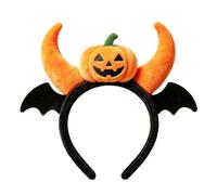 Serre-têtes Halloween Coiffe Ailes De Chauve-Souris Orange Pelucheuses
