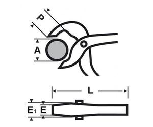 Serre tube 104 - ouverture 49 mm - longueur 440 mm VIRAX