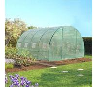IDMarket - Serre Tunnel de Jardin 12M² Verte Gamme maraîchère Zebra 4x3M