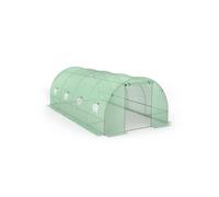 TERRE JARDIN Serre de Jardin Tunnel 18m2 - Serre de Jardin Maraichère avec Bâche Renforcée 140 g/m² Anti-UV - Abri de Jardin, Potager, Légumes, Semis et Plantes