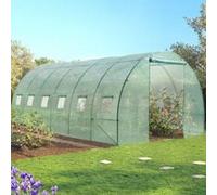 Probache Serre tunnel de jardin CRIMÉE 18 m² verte 6x3 m