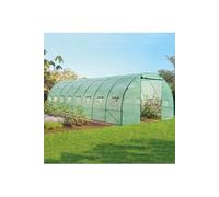 Serre tunnel de jardin 24m² verte gamme maraichère DES ANDES 8x3M