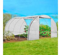 Serre Tunnel De Jardin 4 Saisons 12m² Blanche Gamme Maraîchère Zebra 4x3m Blanc