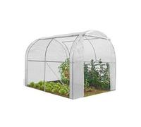 Serre tunnel de jardin 4 saisons 6M² blanche gamme maraichère ROMA 2x3M