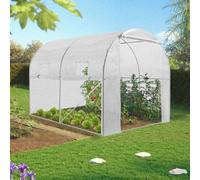 Serre Tunnel De Jardin 4 Saisons 6m² Blanche Gamme Maraîchère Roma 2x3m Blanc