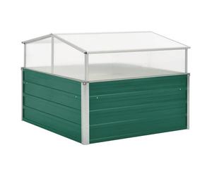 Serre - vidaXL - 100x100x77 cm - Acier galvanisé - Aluminium - Polycarbonate