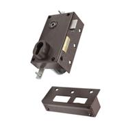 BRICARD Serrure 3 points 73 A2P* sans cylindre marron droite 73078