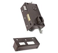 Serrure 3 points 73 A2P* Sans cylindre marron gauche BRICARD 73079