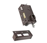 Serrure 3 points 73 A2P* Sans cylindre marron gauche BRICARD 73079
