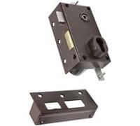 Serrure 3 points 73 A2P* Sans cylindre marron gauche - BRICARD - 73079 Noir G