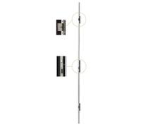 Iseo Serrure multipoint Performa 7232013028 – têtière plate 2300x24x3 mm, entraxe 92 mm, axe 35 mm