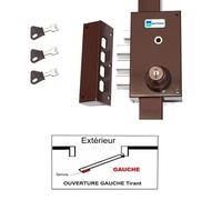 Serrure 3 Points Mottura 448 A2P1* Etoile Marron Agréé assurances Avec 3 clés a Pompe Incrochetables - Gauche