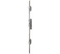 Iseo Serrure 3 points Multiblindo Inox – pêne réversible – têtière plate