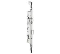 Serrure 3 points pêne dormant à rouleau coffre de 45 mm pour tringle plate STREMLER 2274.45.TI