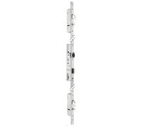 Serrure 3 points TF3 à pêne crochet et pêne dormant de coffre 45 mm têtières en U 24 x 6 mm STREMLER 6470.45.0B