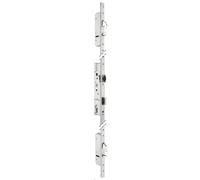 Serrure 3 points TF3 à pêne crochet et pêne dormant tour de coffre 45 mm têtières en U 22 x 6 mm STREMLER 6470.45.1B