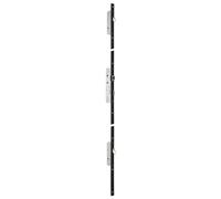 Serrure 3 points TF3 à relevage 36mm STREMLER Axe 21 U24x6mm inox - pêne 1/2 tour perroquet - 6570.36.C
