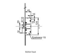 Serrure 5 points série 5700 SPN1 2040X18 écart de pene 20 mm A2P* VACHETTE 18424000