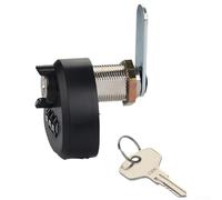 Serrure à came à combinaison à 3 chiffres 20/25 mm en alliage de zinc avec clé pour boîte aux lettres, tiroir, armoire, casier, porte de sécurité, noir (25 mm, noir)