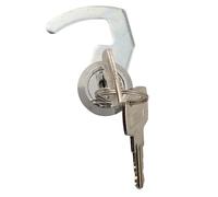 Serrure à came en alliage de Zinc Clip rapide, for tiroir-caisse, armoire métallique, boîte vol, POS, argent