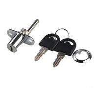Serrure à came en alliage de zinc pour boîte aux lettres 18 mm | Longueur du cylindre : 18 mm, résistant à l'oxydation, à l'eau, à la rouille, idéal pour les boîtes aux lettres en plein air
