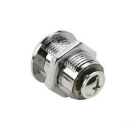 Serrure à came en alliage métallique pour porte, casier, tiroir, armoire, boîte aux lettres avec 2 clés, finition argentée, 16 mm, 20 mm, 25 mm, 30 mm de diamètre, solution de rangement sécurisée pour