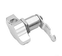 Serrure à came sans vec cadenas, serrure de porte d'armoire en alliage de zinc pour boîte à outils, rangement de bureau, boîte aux lettres, distributeur automatique, argent (16 mm-30 mm) (25 mm)